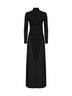 Black jersey Body Conscious column maxi dress