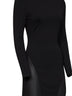 Black jersey Body Conscious column maxi dress