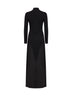 Black jersey Body Conscious column maxi dress