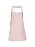 Powder pink stretch crepe mini dress with jewel buttons
