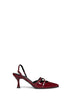 Décolleté slingback Joelle in pelle verniciata bordeaux