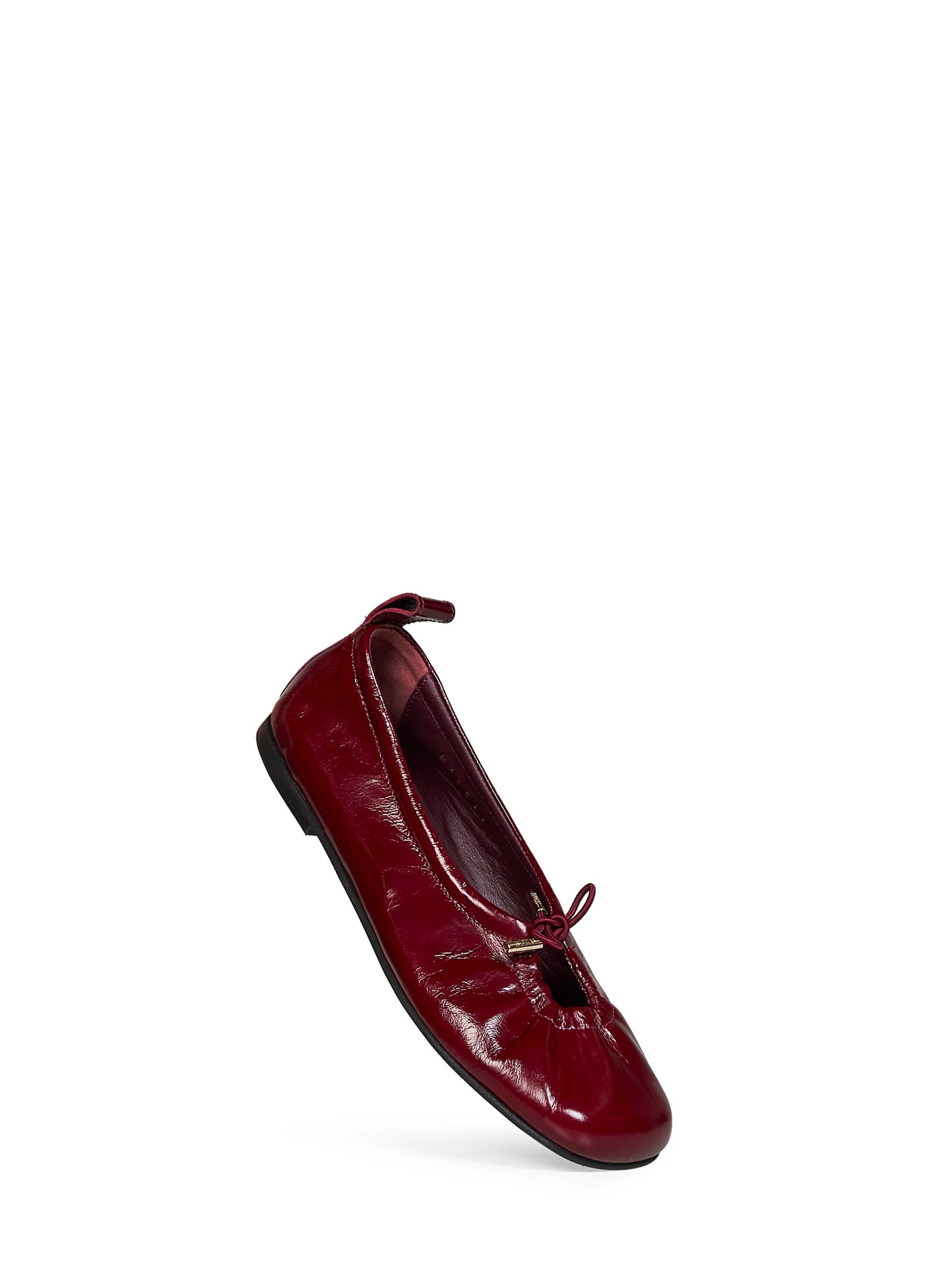 Burgundy patent leather Rosalind ballet flats