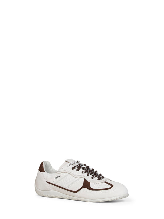 Sneakers Tb.91 in pelle scamosciata panna