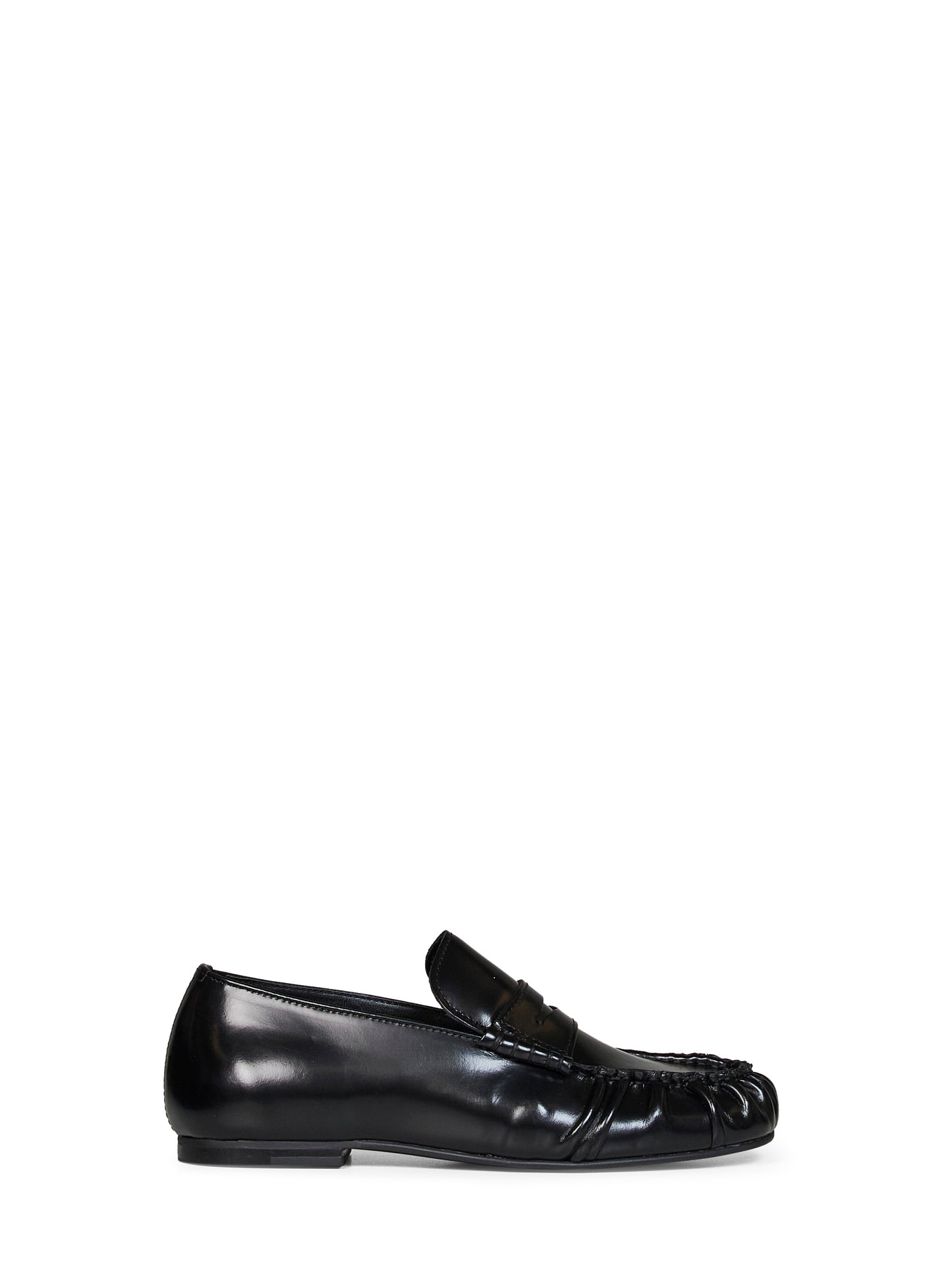 Black leather Aven loafers