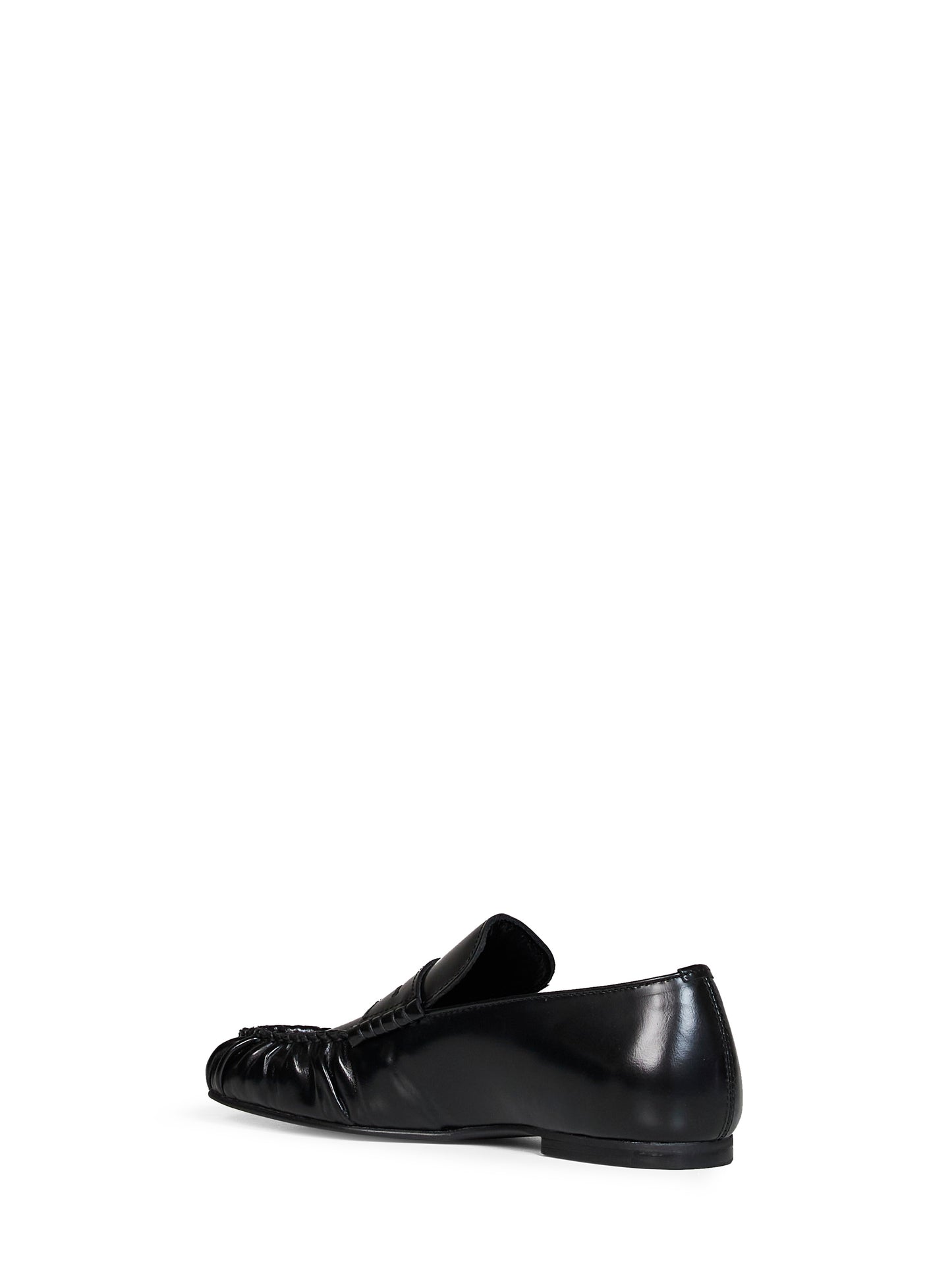 Black leather Aven loafers