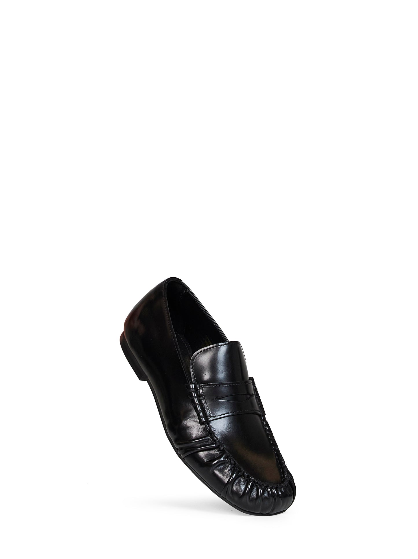 Black leather Aven loafers