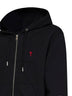 Black cotton Ami de Cœur zip-up hoodie