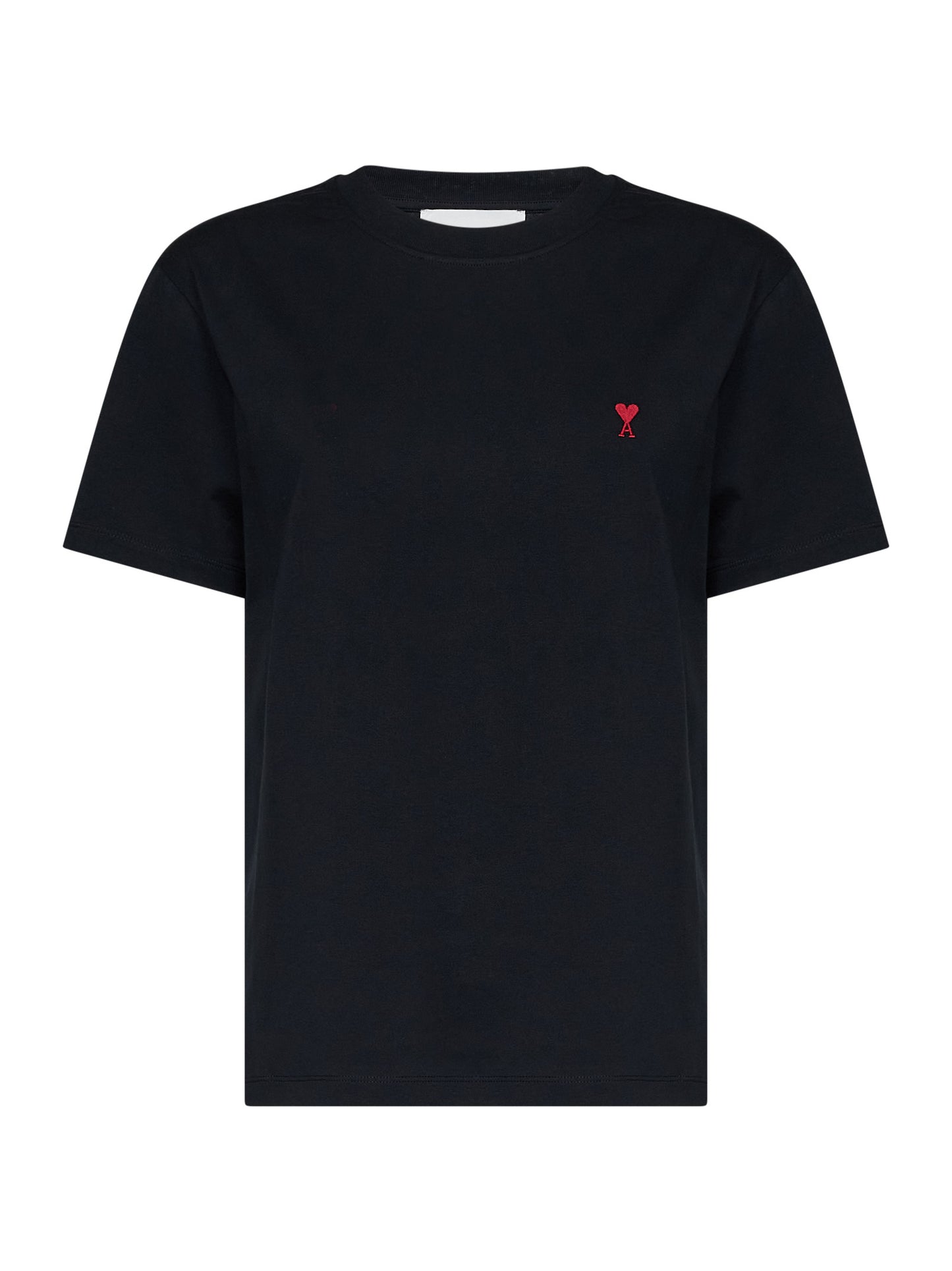 Black cotton jersey Ami de Cœur T-shirt