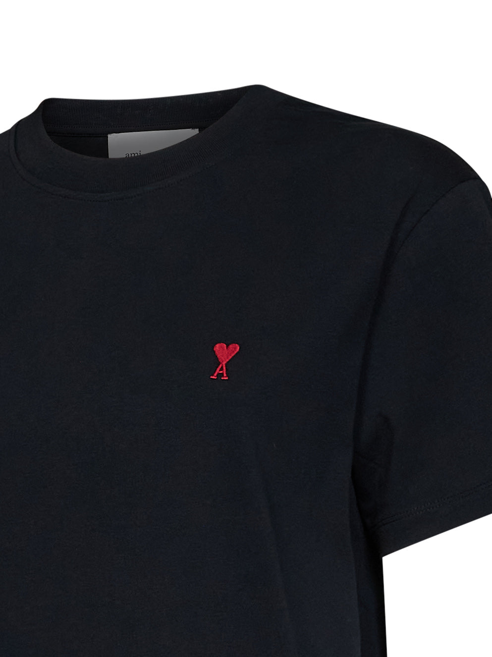 Black cotton jersey Ami de Cœur T-shirt
