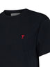 Black cotton jersey Ami de Cœur T-shirt