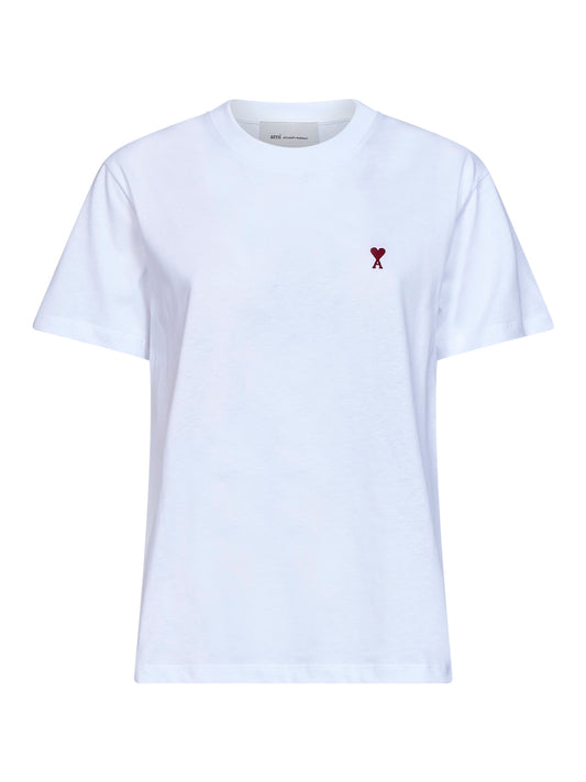 T-shirt Ami de Cœur in jersey di cotone bianco