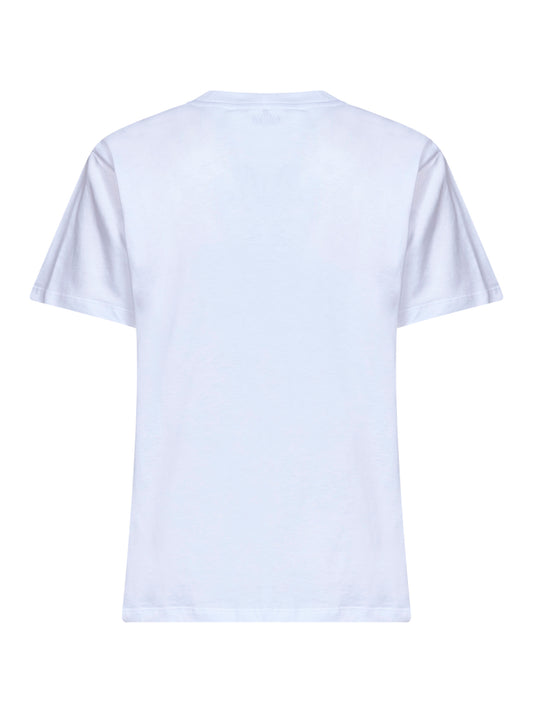 T-shirt Ami de Cœur in jersey di cotone bianco