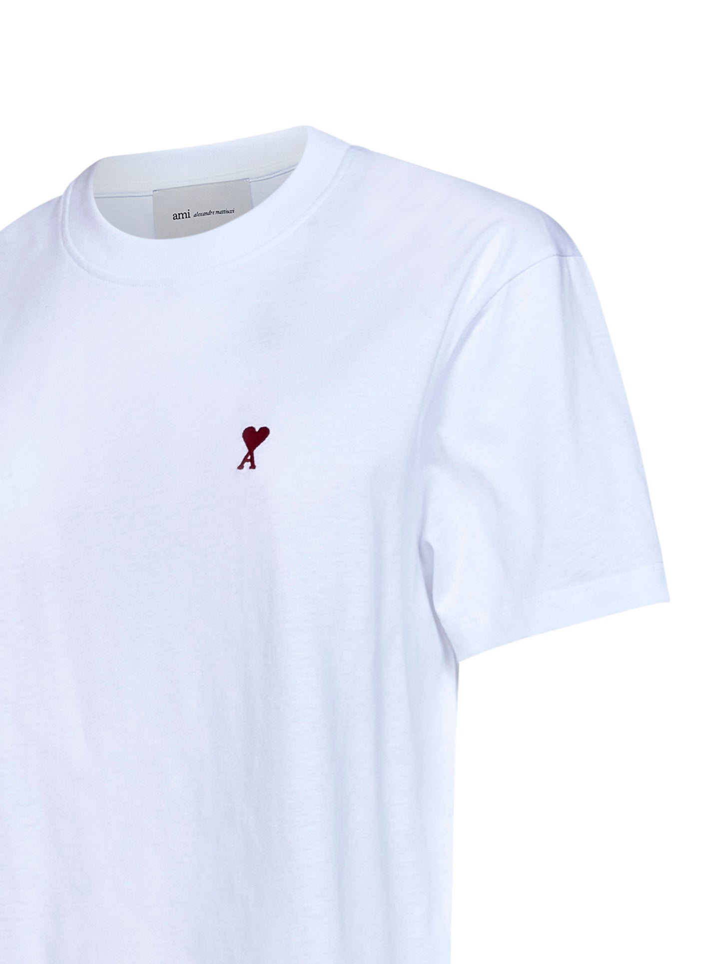 T-shirt Ami de Cœur in jersey di cotone bianco