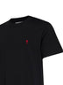 T-shirt Ami de Cœur in cotone nero