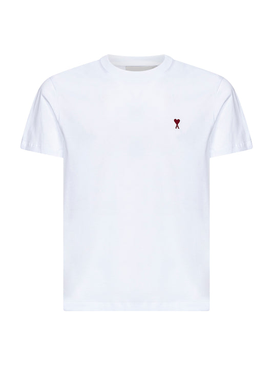 White cotton Ami de Cœur T-shirt