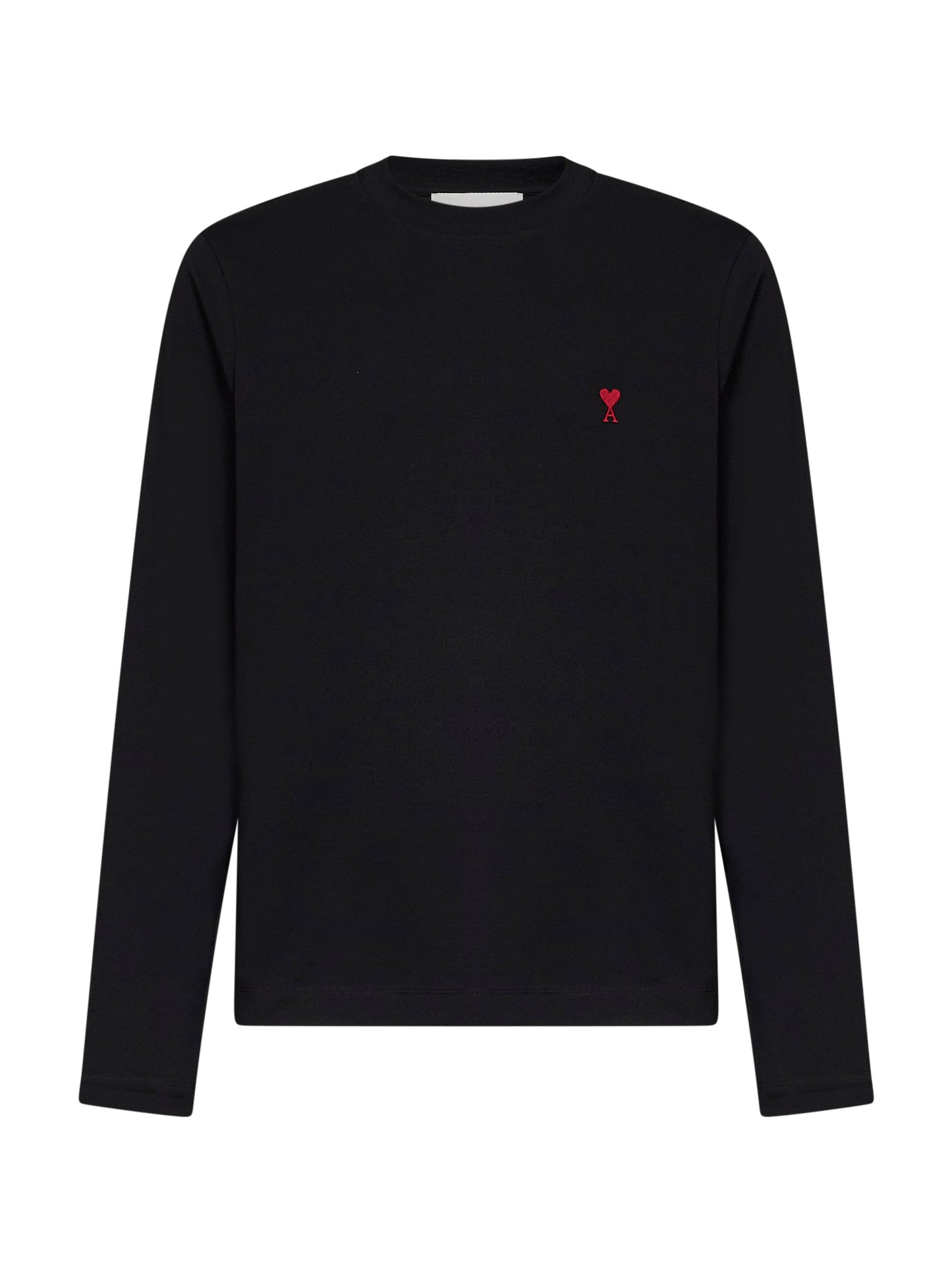 Black cotton Ami de Cœur long-sleeved T-shirt