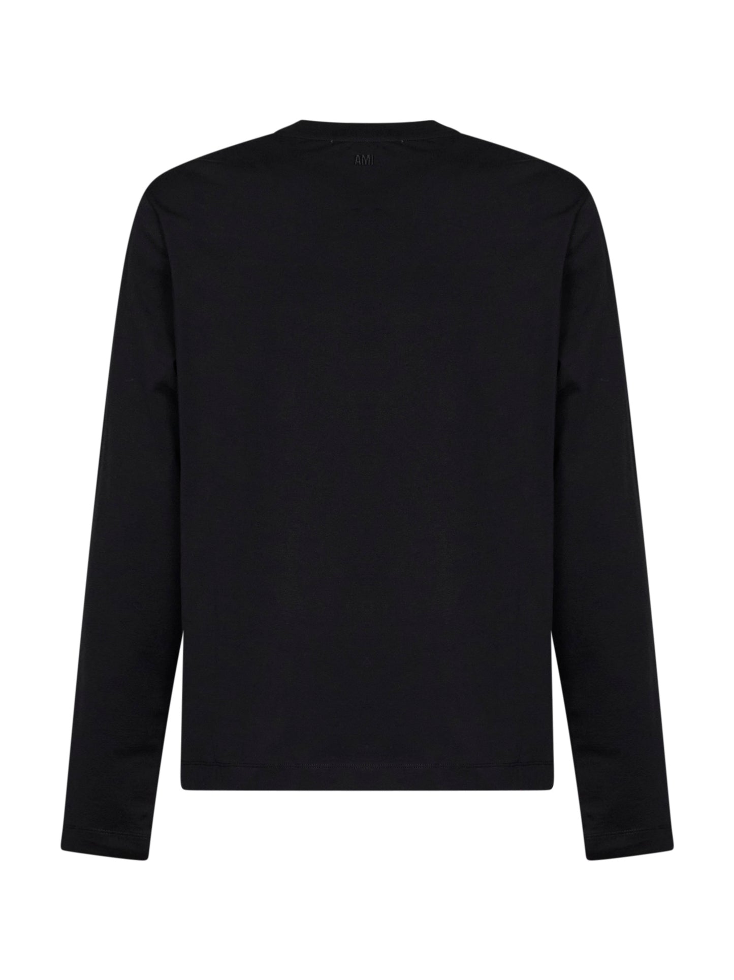 Black cotton Ami de Cœur long-sleeved T-shirt