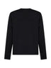 Black cotton Ami de Cœur long-sleeved T-shirt