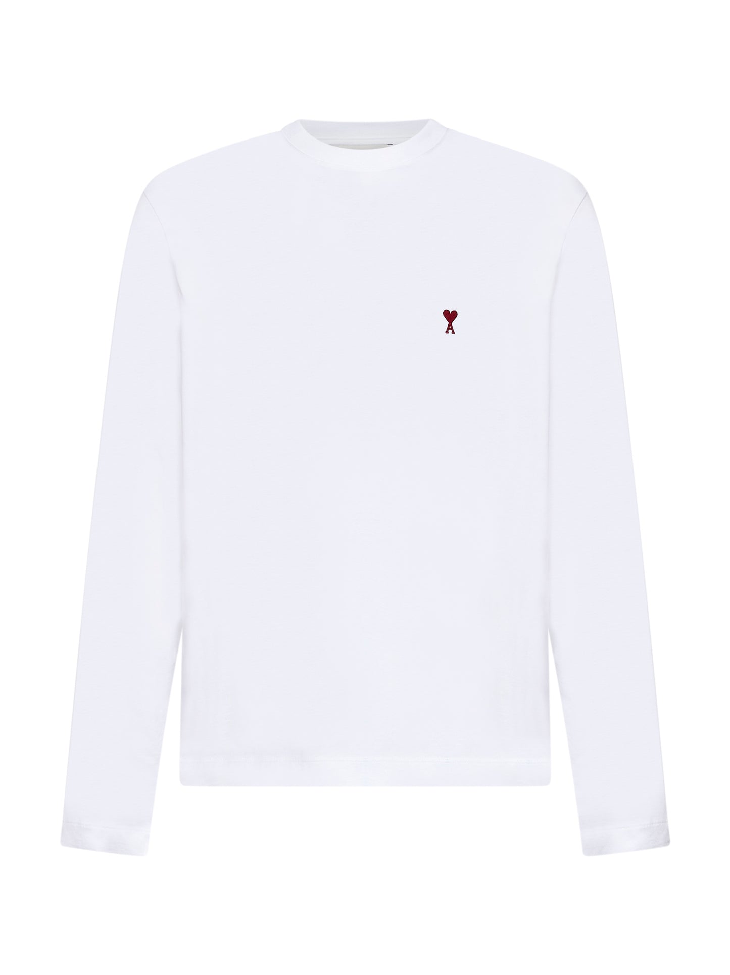 T-shirt a maniche lunghe Ami de Cœur in cotone bianco