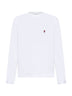T-shirt a maniche lunghe Ami de Cœur in cotone bianco