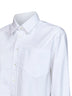 White cotton poplin cropped shirt