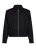 Black wool gabardine Ami de Cœur padded jacket