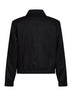 Black wool gabardine Ami de Cœur padded jacket