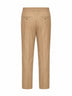 Beige wool serge trousers with elasticated waistband