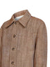 Marron herringbone wool overshirt