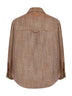 Marron herringbone wool overshirt