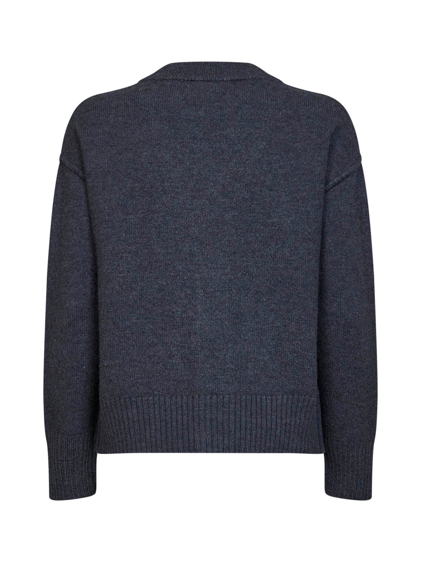 Cardigan Ami de Cœur in lana merino infeltrita grigia