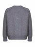 Grey felted merino wool Ami de Cœur cardigan