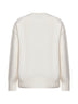 Maglione girocollo Ami de Cœur in lana merino infeltrita ecrù