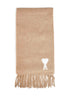 Beige alpaca and wool blend Ami de Cœur scarf