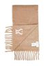 Beige alpaca and wool blend Ami de Cœur scarf