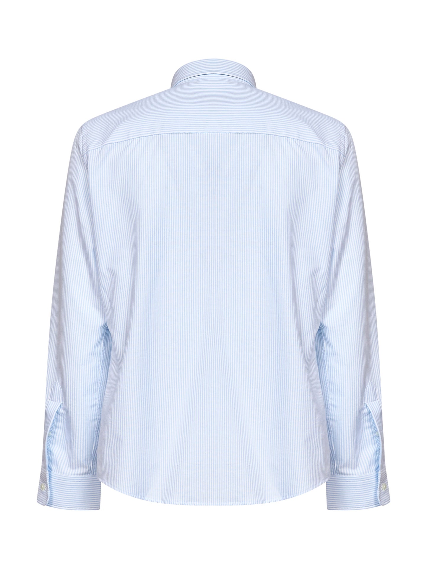 Camicia Ami de Coeur in cotone a righe blu cielo e bianco