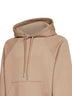 Beige loopback jersey Ami de Cœur embossed hoodie