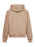 Beige loopback jersey Ami de Cœur embossed hoodie