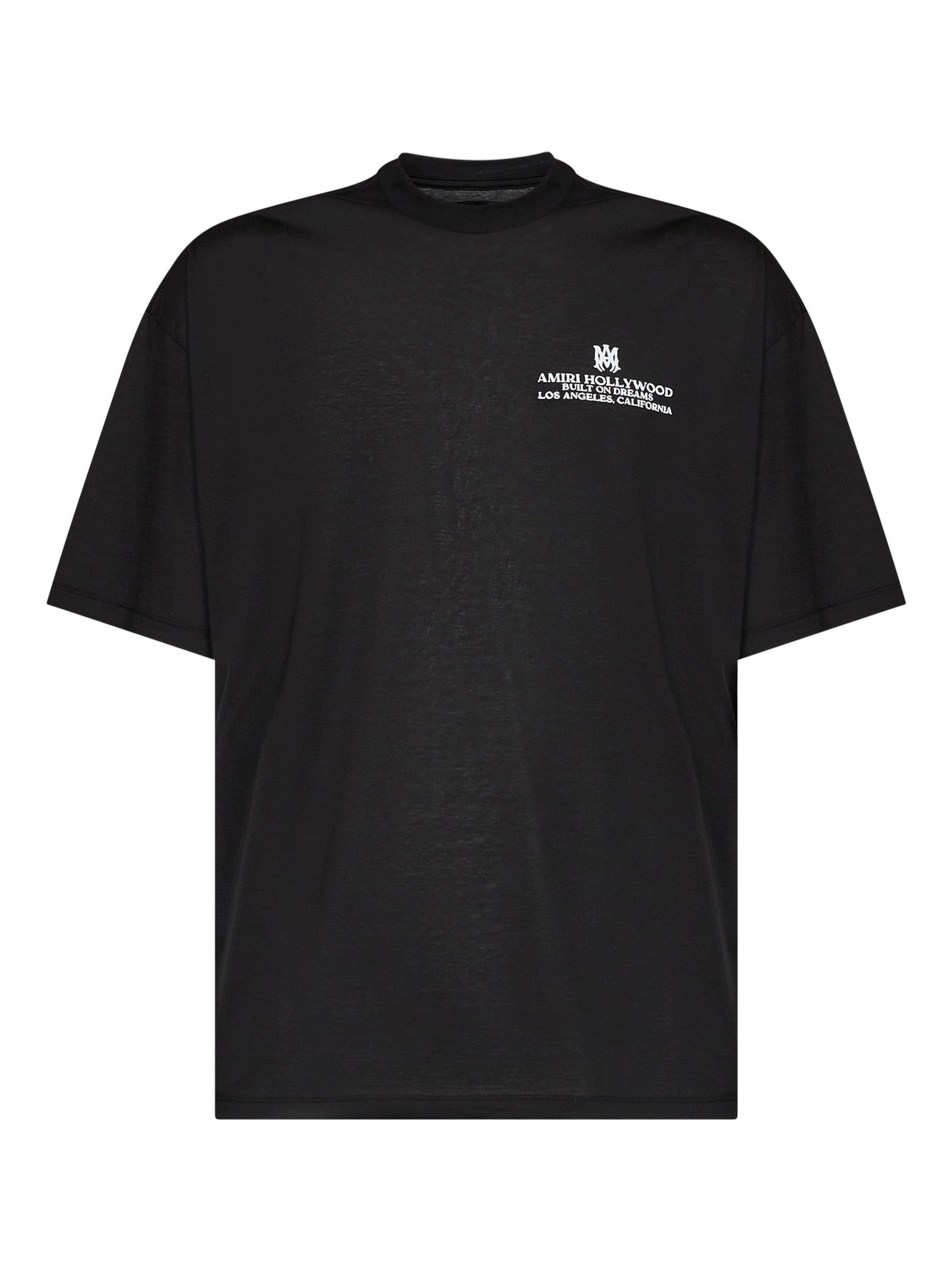 T-shirt oversize Built On Dreams in jersey di cotone nero
