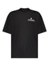 T-shirt oversize Built On Dreams in jersey di cotone nero
