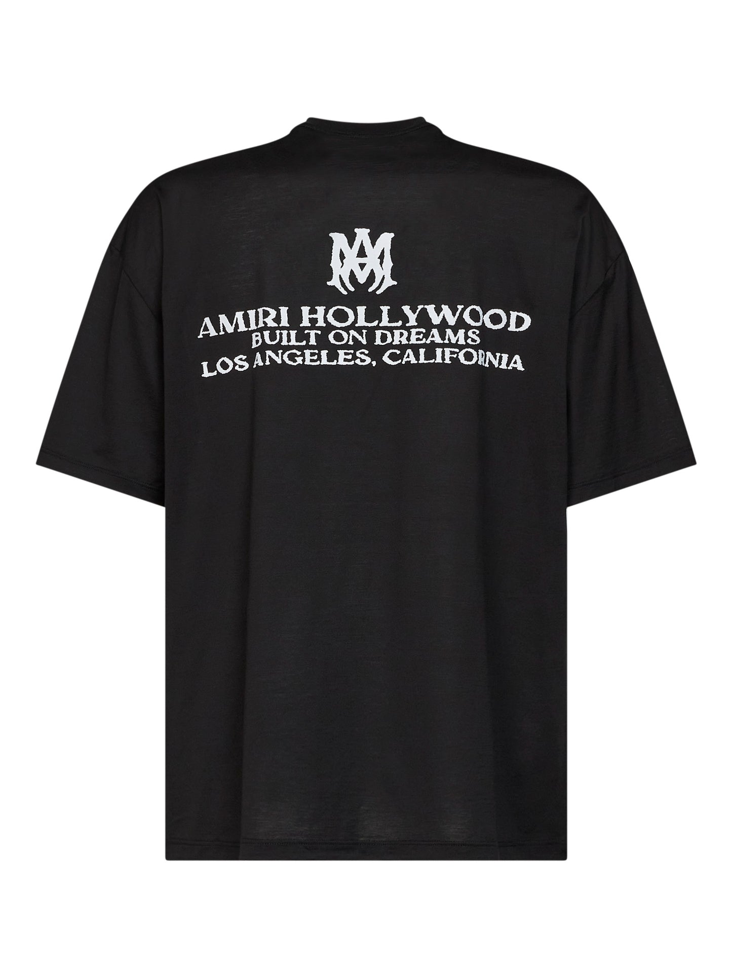 T-shirt oversize Built On Dreams in jersey di cotone nero