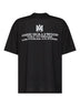 T-shirt oversize Built On Dreams in jersey di cotone nero
