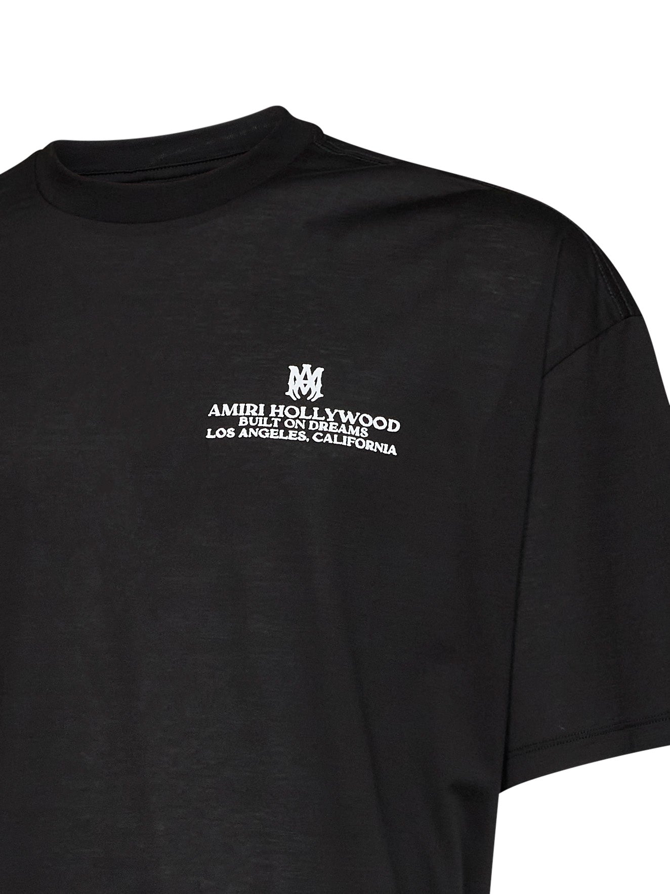 T-shirt oversize Built On Dreams in jersey di cotone nero