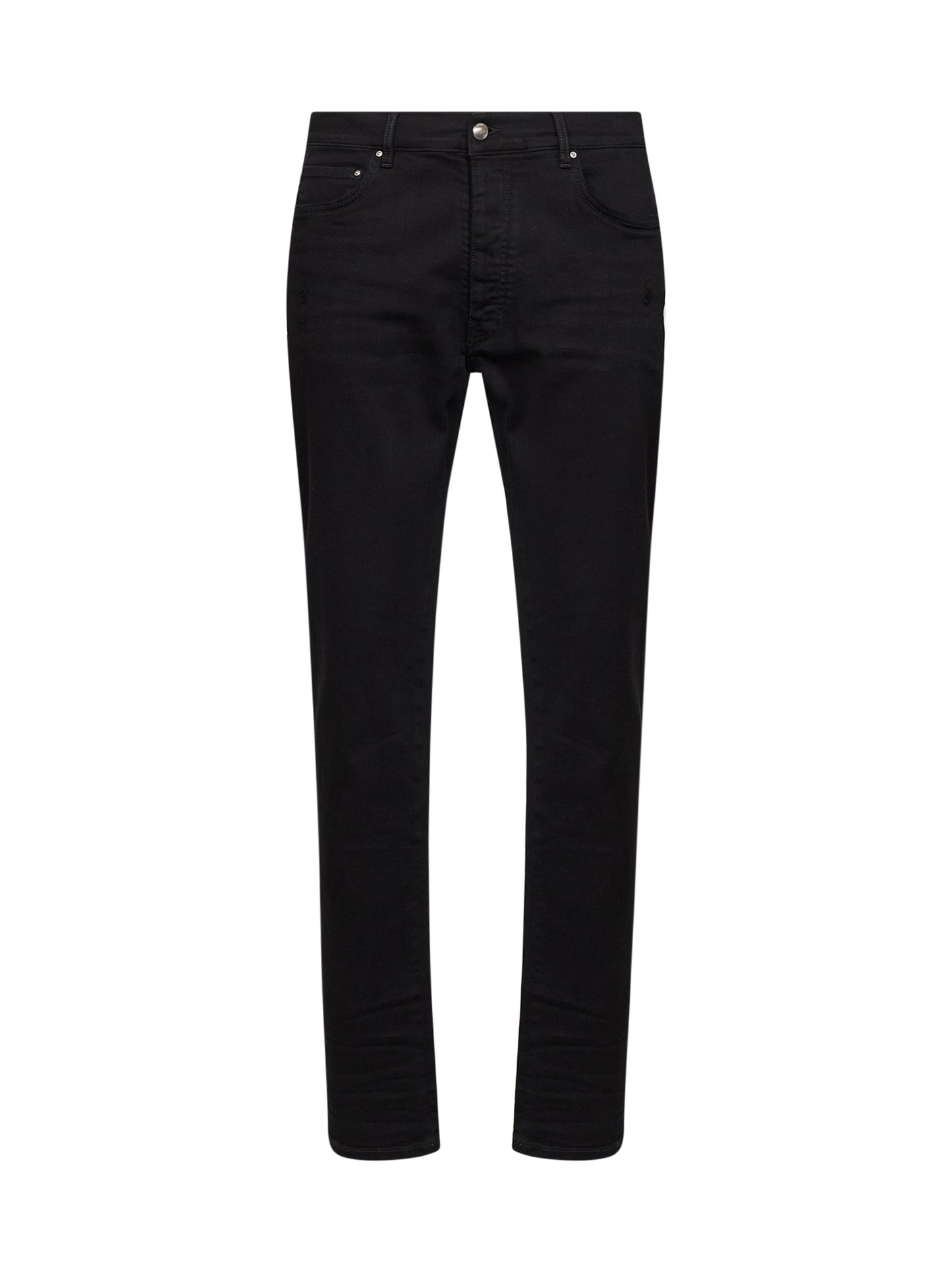 Jeans skinny-fit Stack in denim di cotone stretch nero