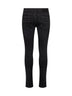 Jeans MX1 in denim di cotone stretch nero con borchie