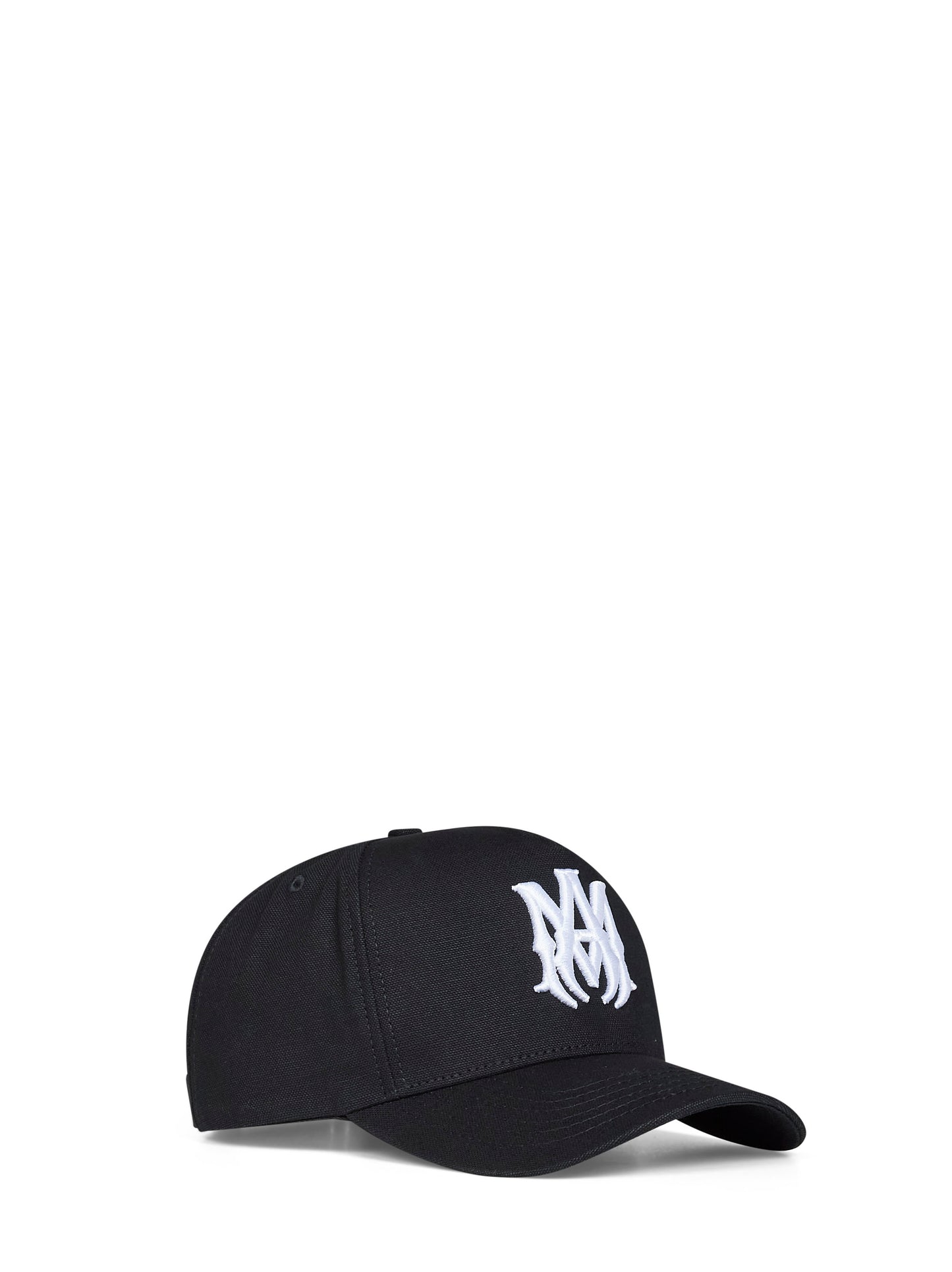 Black cotton full canvas MA baseball cap