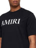 T-Shirt con Stampa Logo Lettering in Cotone Nero