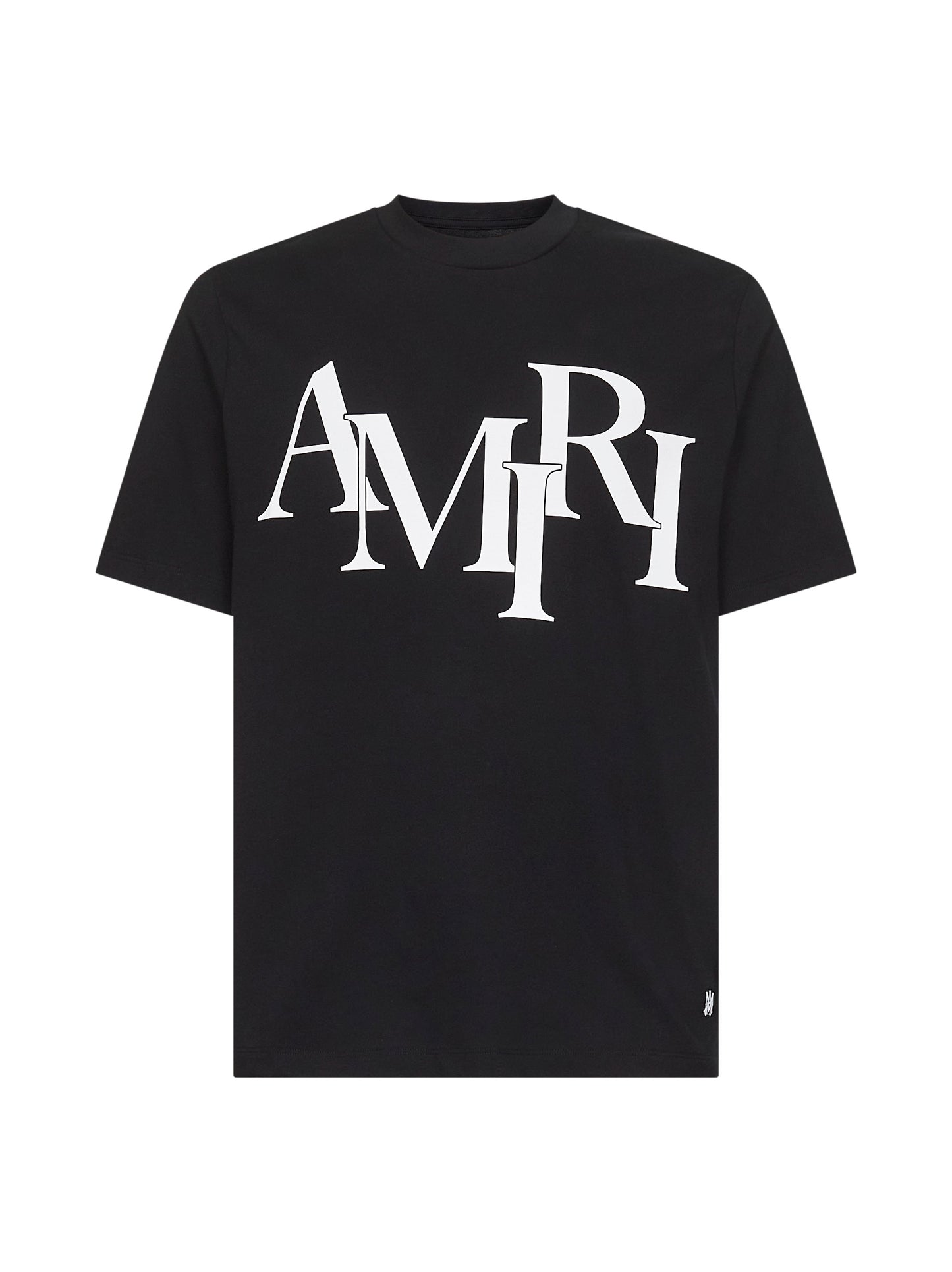 T-shirt AMIRI Staggered Logo nera