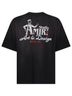 T-shirt oversize Amiri Studio in jersey di cotone nero