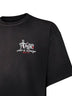 T-shirt oversize Amiri Studio in jersey di cotone nero